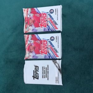 Topps 2021 Blaster Packs w/ One Exclusive 70th Anniversary Patch Card